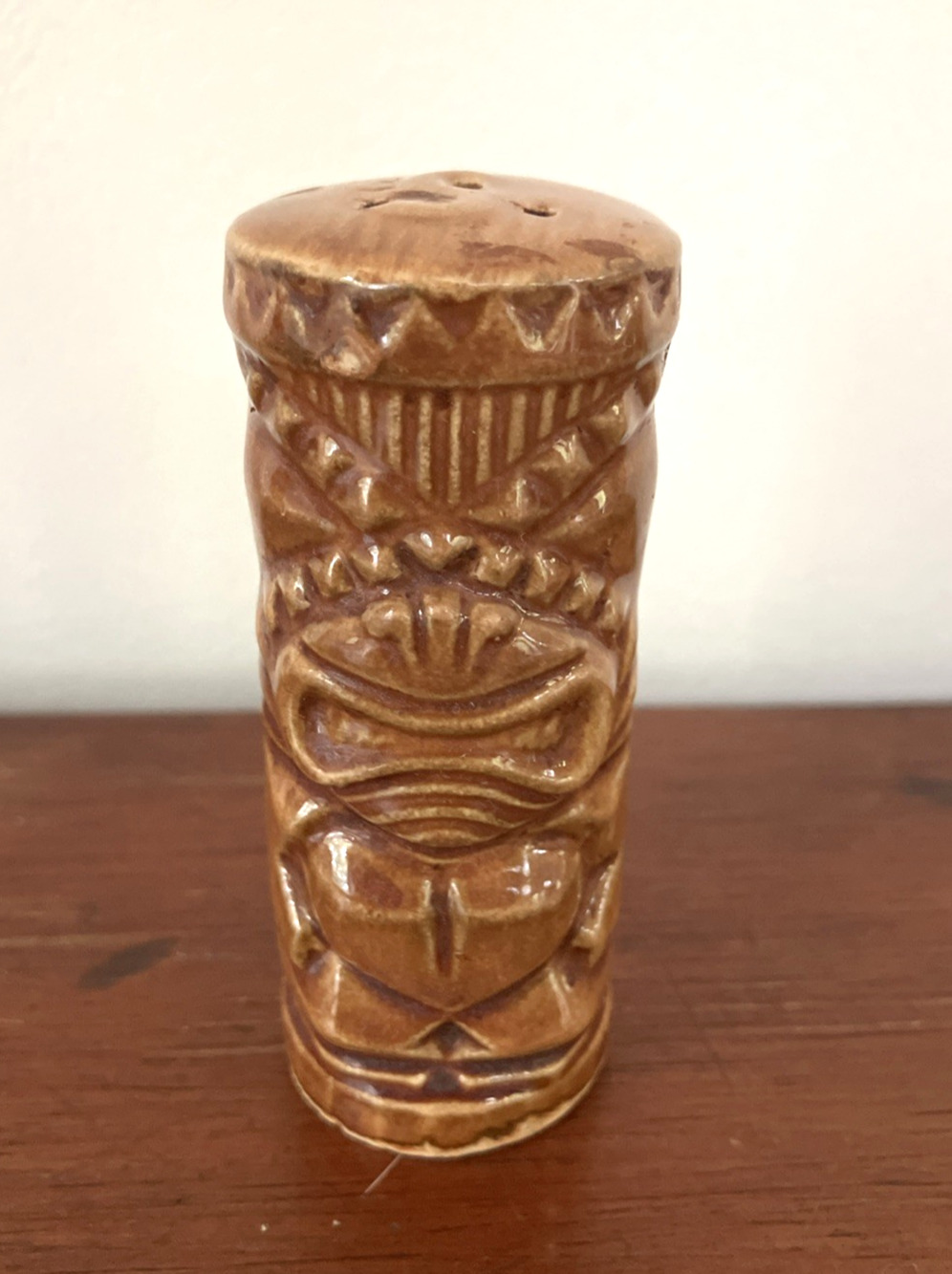 Vintage Mid Century Tiki X Eyes Orchids of Hawaii Salt ONLY Shaker Japan 3.5"